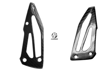 Carbon Heel Guards for Yamaha MT-10 2016-2021 / MT-10 2022- Carbon+Fibreglass | Twill Weave | Glossy