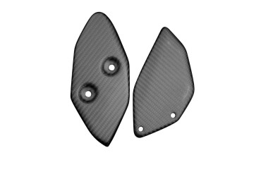 protección de talón Carbono por Yamaha R3 2022- Carbono+Fibra de vidrio | Patron Enlazado | Opaco
