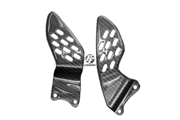 protección de talón Carbono por Yamaha YZF-R1 2004-2006 Carbono+Fibra de Vidrio | Patron Enlazado | Brillante
