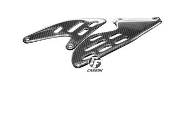 Carbon Heel Guards for Yamaha YZF-R1 2007-2008 Carbon+Fibreglass | Plain Weave | Glossy