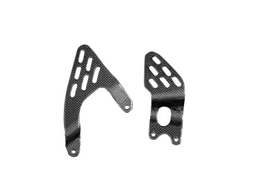 Carbon Heel Guards for Yamaha YZF-R6 2003-2005 Carbon+Fibreglass | Plain Weave | Glossy