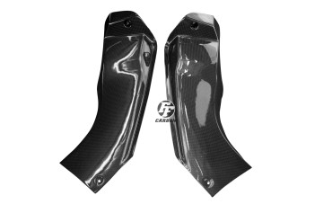 Carenado Frontal (en el interior) Carbono por Kawasaki ZX-6R 2003-2004 100% Carbono | Patron Sencillo | Brillante