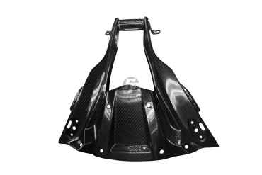 Carénage avant (Partie Centrale) Carbone pour Kawasaki ZX-10R 2011-2015 Carbone+Fibre de Verre | Toile Sergé | Brillant