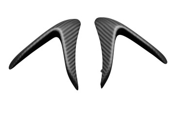 Carenado Frontal (paneles laterales) Carbono por Aprilia RSV4 2021- / RSV4 Factory 2021- Carbono+Fibra de Vidrio | Patron Enlazado | Opaco