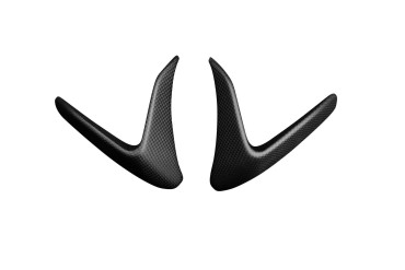 Carbon Front Fairing Side Panels for Aprilia RSV4 2021- / RSV4 Factory 2021- Carbon+Fibreglass | Plain Weave | Matt
