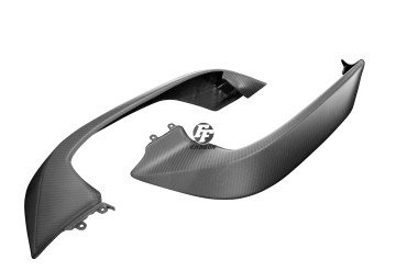 Carenado Frontal (paneles laterales) Carbono por Ducati Multistrada 1200 2015-2017 / 1200S Touring / 1260 2018- / 950 / V2 2022- Carbono+Fibra de Vidrio | Patron Enlazado | Opaco