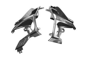 Carénage avant (parties latérales) Carbone pour Ducati Streetfighter V4 2020- Carbone+Fibre de Verre | Toile Contraignant | Brillant