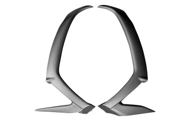Carenado Frontal (paneles laterales) Carbono por Kawasaki ZX-10R 2011-2018 100% Carbono | Patron Enlazado | Opaco