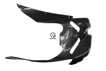 Carénage avant Carbone pour Kawasaki ZX10R 2008-2009 Carbone+Fibre de Verre | Toile Sergé | Brillant