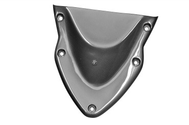 Carenado Frontal (parte inferior) Carbono por Ducati Hypermotard 796 / 1100 Carbono+Fibra de Vidrio | Patron Sencillo | Brillante