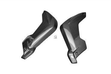 Carbon Fork Cover for BMW K1300R Carbon+Fibreglass | Twill Weave | Glossy