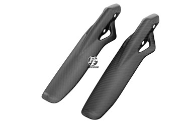 Carbon Fork Cover for Ducati Scrambler Icon / Classic / Full Throttle / Cafe Racer 2017- Carbon+Fibreglass | Twill Weave | Matt
