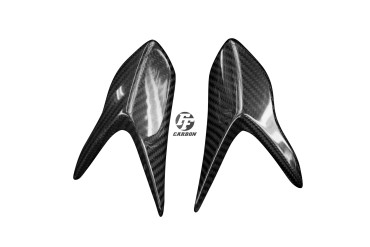 Protectores de mano Carbono por MV Agusta Rivale 800 Carbono+Fibra de Vidrio | Patron Enlazado | Brillante