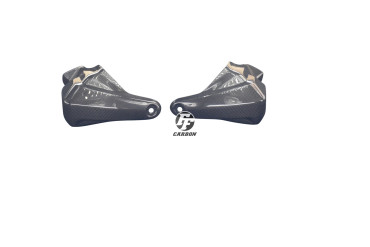 Protectores de mano Carbono por Triumph Tiger 800 XR XRX XC XCX 2014+ Carbono+Fibra de Vidrio | Patron Sencillo | Brillante