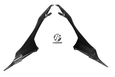 Parte interior del panel lateral trasero Carbono por Yamaha YZF-R6 2017- 100% Carbono | Patron Enlazado | Brillante