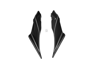Carenado lateral trasero Carbono por Aprilia RSV4 2009-2020 / Tuono V4 Factory 2016-2020 Carbono+Fibra de Vidrio | Patron Sencillo | Brillante