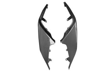 Carénage latéral arrière Carbone pour Aprilia RSV4 2021- / RSV4 Factory 2021- / Tuono V4 2021- 100% Carbone | Toile Sergé | Brillant