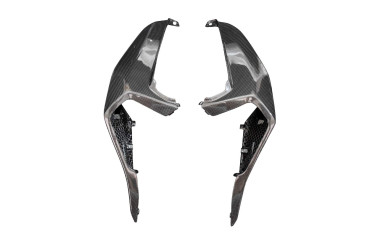 Carénage latéral arrière Carbone pour Honda CB 750 Hornet 2023- Carbone+Fibre de Verre | Toile Contraignant | Brillant