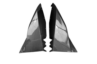Carbon Heck Seitenverkleidung für KTM Duke 690 III / SM / SMR 2008 - 2011 Carbon+Fiberglas | Leinwand | Glossy