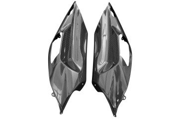 Carenado lateral trasero Carbono por Kawasaki Ninja H2 SX/SE 2018- 100% Carbono | Patron Sencillo | Brillante
