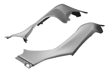 Carenatura laterale posteriore Carbonio per Kawasaki Z1000 2014-2020 Carbonio+Fibra di Vetro | Spigato | Opaco