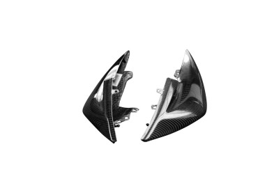 Carénage latéral arrière Carbone pour Kawasaki Z750R / Z1000 2007-2009 Carbone+Fibre de Verre | Toile Sergé | Brillant