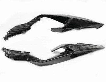 Carenatura laterale posteriore Carbonio per Kawasaki ZX-6R 2019- Carbonio+Fibra di Vetro | Tela | Brillante