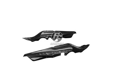 Carénage latéral arrière Carbone pour Yamaha MT-07 2018-2020 / 2021- Carbone+Fibre de Verre | Toile Sergé | Brillant