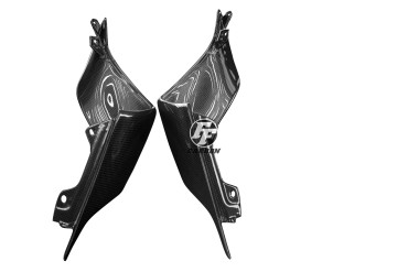 Carenatura laterale posteriore Carbonio per Yamaha YZF-R6 2017- Carbonio+Fibra di Vetro | Tela | Brillante