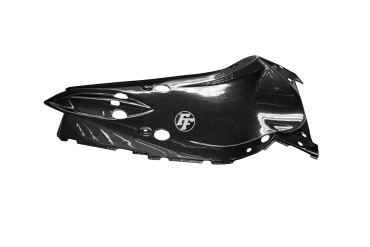 Passage de roue Carbone pour Kawasaki Z750 2007-2012 Carbone+Fibre de Verre | Toile Contraignant | Brillant