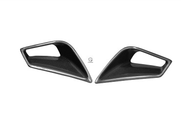 Carenado trasero adorno de la ventilación Carbono por Ducati 1098 / 1198 / 848 Carbono+Fibra de Vidrio | Patron Sencillo | Brillante