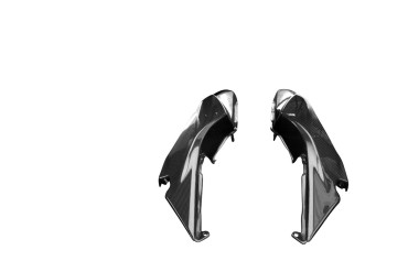 Carenado lateral (trasero) Carbono por Kawasaki Z650 2017-2019 Carbono+Fibra de Vidrio | Patron Sencillo | Opaco
