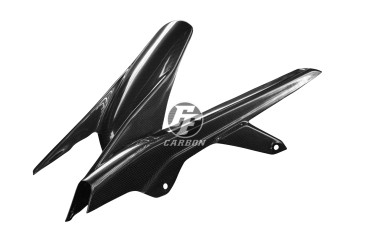 Carbon Hinteres Schutzblech mit Kettenschutz für Honda CB 650 F / CBR 650 F / CB 650 R / CBR 650 R 2014-/2019- Carbon+Fiberglas | Leinwand | Glossy