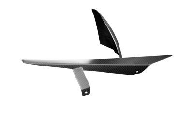 Carbon Hinteres Schutzblech mit Kettenschutz für Husqvarna Nuda 900 / R 2012-2013 Carbon+Fiberglas | Köper | Matt