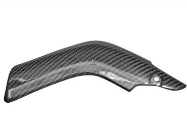 Pare-chaleur inférieur Carbone pour Honda CBR 600RR 2007-2012 Carbone+Fibre de Verre | Toile Sergé | Brillant