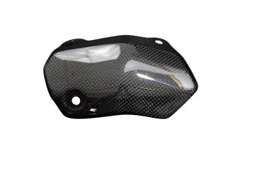 Escudo térmico Carbono por Ducati Monster 1200 2017- Carbono+Fibra de Vidrio | Patron Sencillo | Brillante