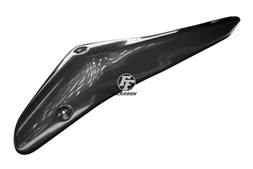 Carbon Heat Shield for KTM 790 Duke / 890 Duke Carbon+Fibreglass | Plain Weave | Glossy