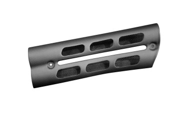 Carbon Heat Shield for Triumph Scrambler 1200 XC/XE Carbon+Fibreglass | Plain Weave | Matt