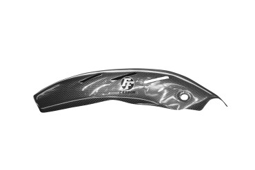 Carbon Heat Shield for Triumph Speed Triple 1050 2008-2010 Carbon+Fibreglass | Plain Weave | Glossy