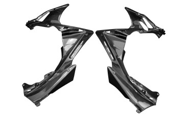 Carénage du Cadre Latérale intérieur Carbone pour Aprilia RSV4 2021- / RSV4 Factory 2021- 100% Carbone | Toile Sergé | Brillant