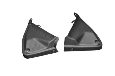 Carénage du Cadre Latérale intérieur Carbone pour Ducati Hyperstrada / Hypermotard 821 2013-2015 939 2016- Carbone+Fibre de Verre | Toile Contraignant | Mat