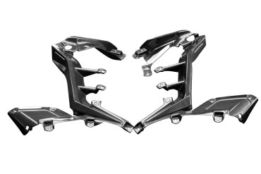 Carénage du Cadre Latérale intérieur Carbone pour Honda CBR 650 R 2019- Carbone+Fibre de Verre | Toile Contraignant | Brillant