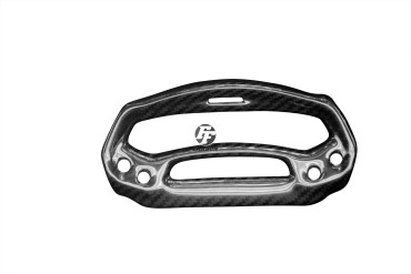 Carenado de instrumentos Carbono por Ducati Monster 696 / 796 / 1100 / 1100 EVO 100% Carbono | Patron Enlazado | Brillante