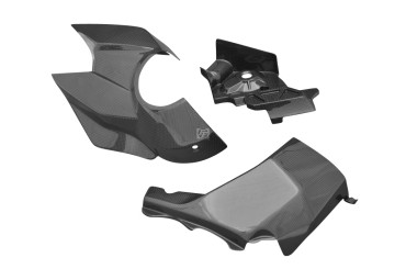 Protection Cardan Carbone pour Honda VFR 1200F 2010-2016 Carbone+Fibre de Verre | Toile Contraignant | Brillant