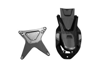 Sostenedor de numero de registro (Colocar) Carbono por Ducati Multistrada 1260 2018- 