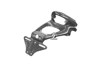 Carbon License Plate Holder for Buell XB Carbon+Fibreglass | Plain Weave | Glossy