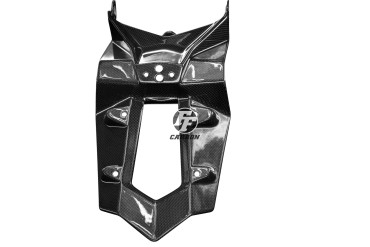 Sostenedor de numero de registro Carbono por KTM 1290 Super Adventure 2014-2020 Carbono+Fibra de Vidrio | Patron Sencillo | Brillante