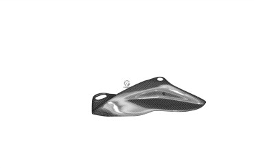 Carbon Chain Guard (Lower Unit) for Aprilia RSV 1000R 2004-2009 / Tuono 2006-2009 100% Carbon | Plain Weave | Glossy