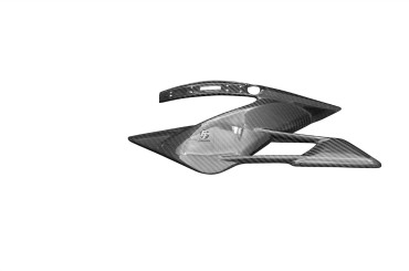 Carbon Kettenschutz Unten für MV Agusta F4 1000 2010- / Brutale 920 / 990 / 1090 Carbon+Fiberglas | Köper | Glossy