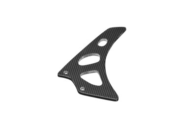 Guarda Cadena (parte inferior) Carbono por Triumph Speed Triple 2011-2015 Carbono+Fibra de Vidrio | Patron Sencillo | Brillante